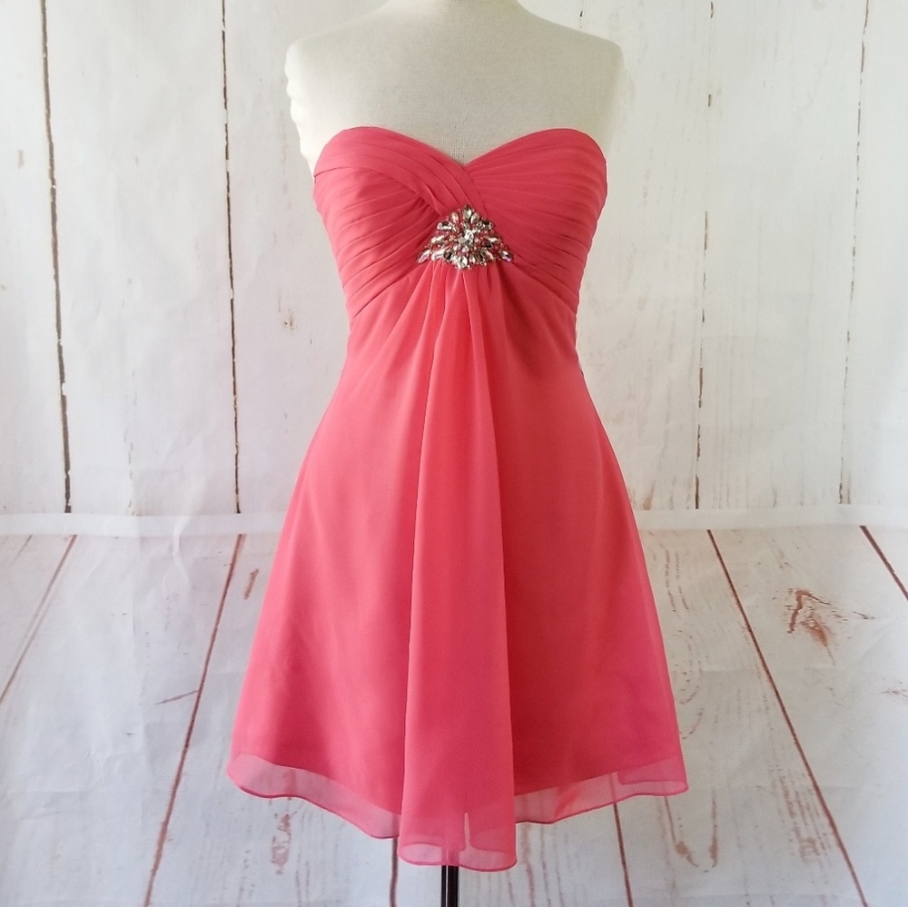 Alyce Paris Strapless Short Homecoming Dress